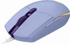  Mouse Gamer Logitech G203 Lightsync Rgb, Color Lila, 8000 Dpi, 6 Botones, (910-005852)