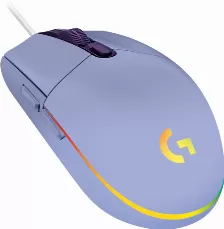 Mouse Gamer Logitech G203 Lightsync Rgb, Color Lila, 8000 Dpi, 6 Botones, (910-005852)