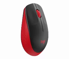 Mouse Optico Inalambrico Logitech M190 Negro Con Rojo, Ambidiestro, 1000 Dpi, 3 Botones