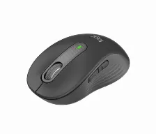 Mouse Logitech Signature M650, Inalambrico, Bluetooth, Smartwheel, Botones Programables, Receptor Usb, Color Negro (910-006250)