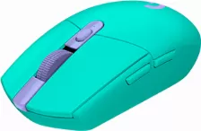 Mouse Gamer Inalambrico Logitech G305 Lightspeed 12,000 Dpi, Sensor Hero, Alcance 10m, Color Menta/violeta (910-006377)