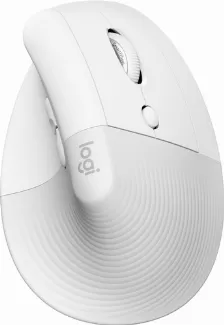 Mouse Optico Vertical Logitech Lift, 6 Botones, 4000 Dpi, Interfaz Rf Inalambrico + Bluetooth, Color Blanco