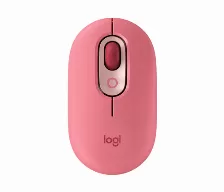  Mouse Optico Logitech Pop, 4 Botones, 4000 Dpi, Rf Inalambrico + Bluetooth, 10m, Bateria Aa, Color Rosa, Emoji Con Un Solo Toque(910-006551)