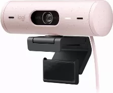 Camara Web Logitech Brio 500 4mp, Resolucion 1920 X 1080 Pixeles, Velocidad 60 Fps, Full Hd Si, Microfono Si, Usb-c, Color Rosa