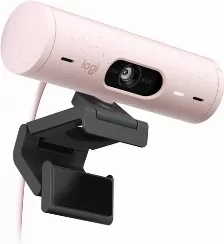 Camara Web Logitech Brio 500 4mp, Resolucion 1920 X 1080 Pixeles, Velocidad 60 Fps, Full Hd Si, Microfono Si, Usb-c, Color Rosa