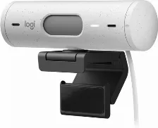 Camara Web Logitech Brio 500 4mp, Resolucion 1920 X 1080 Pixeles, Velocidad 60 Fps, Full Hd, Microfono Si, Usb-c, Color Blanco