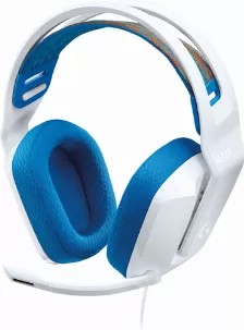  Diadema Gaming Logitech G335, Controles De Volumen, 20 - 20000 Hz, 3.5mm, 36 Ohms Sensibilidad, Microfono, Blanco/azul