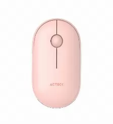 Mouse Acteck Optimize Edge Mi460, Inalambrico, 1500 Dpi, Click Silencioso, Receptor Usb, Color Rosa.