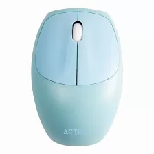 Kit Teclado Y Mouse Acteck Creator Chic Colors Mk470 Inalambrico, Usb, Ranura Para Dispositivos, Azul