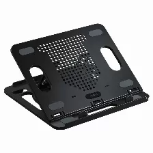 Base Enfriadora Para Laptop Con Porta Celular Acteck Froost Prime Be225, Ajustable, Negro