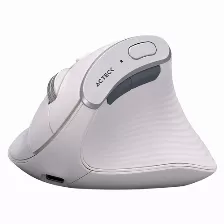 Mouse Ergonomico Acteck Virtuos Fitt Pro Mi770 Rf Wifi + Bluetooth, 8 Botones, 2400 Dpi, Blanco