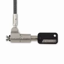 Cable Antirrobo Targus Defcon N-kl Mini, 2 M, Llave, Metal, Negro, Plata