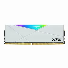 Memoria Ram Xpg Spectrix D50, 8gb, 3200mhz, Ddr4, Disipador Rgb Blanco