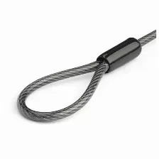 Cable Antirrobo Startech.com Cable Extensor Para Candado De Cable Para Laptop - Cable De 15 Cm Con Bucle De 2.5 Cm Y Candado, Kensington, Cerradura Con Combinación, Negro, Plata