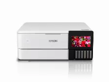 Impresora Epson Ecotank L8160 A4, 5760x1440, Pantalla 4.3 Pulgadas Tactil A Color, Usb, Ethernet 10/100, Wi-fi, Sd, Color Blanca