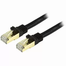 Cable De Red Startech.com Cable De 3.6m De Red Ethernet Rj45 Cat6 Blindado Stp - Cable Sin Enganche Snagless – Negro, 3.7 M, Cat6a, Rj-45, Rj-45