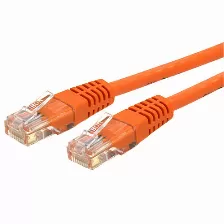 Cable De Red Startech.com Cable De 10.6m Ethernet Cat6 De Red - Naranja Cat6 Ethernet - Cable De Red Categoría 6 Poe++ De 100w Y 650mhz Moldeado Con Alivio De Tensión Probado Por Fluke - Certificado Por Ul Tia, 10.7 M, Cat6, U/utp (utp), Rj-45, Rj-45