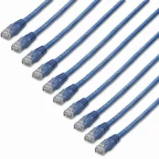 Cable De Red Startech.com Cable De Red Rj45 Cat6 Azul De 1.8m - Paquete De 10 Unidades, 1.82 M, Cat6, U/utp (utp), Rj-45, Rj-45