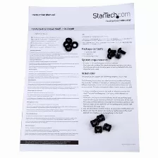 Charola Startech.com Tipo Repisa De Estante, Color Negro, Material Acero, Peso Max. 20 Kg, Tornillos Incluidos Si, Capacidad Del Rack 1u