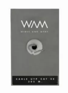 Cable De Red Wam Cat5e-gris, 305 M, Cat5e, U/utp (utp)