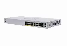  Switch Cisco Cbs110-24pp-na No Administrado, Cantidad De Puertos 24, Gigabit Ethernet (10/100/1000), 48 Gbit/s, Gris