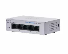 Switch Cisco No Administrado, 5x Puertos, Gigabit Ethernet (10/100/1000), 10 Gbit/s, Cat 5, Gris, (cbs110-5t-d-na)