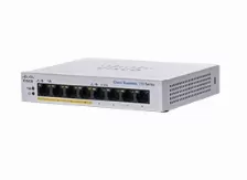  Switch Cisco Cbs110-8pp-d-na No Administrado, Cantidad De Puertos 8, Gigabit Ethernet (10/100/1000), 16 Gbit/s, Gris
