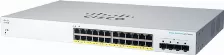 Switch Cisco Cbs220-24p-4g Cantidad De Puertos 24, Gigabit Ethernet (10/100/1000)