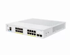 Switch Cisco Cbs250 Gestionado, L3, Cantidad De Puertos 16, Puertos 16, Gigabit Ethernet (10/100/1000), 36 Gbit/s, 802.1x Radius, Ssh, Ssh-2, Ssl/tls, 1u, Negro, Gris