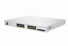 Switch Cisco Cbs250-24pp-4g-na Gestionado, L3, Cantidad De Puertos 24, Puertos 24, (poe +) 24, Gigabit Ethernet (10/100/1000), 56 Gbit/s, Ssh, Ssh-2, Ssl/tls, 1u, Gris