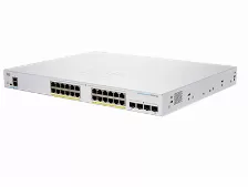 Switch Cisco Cbs350-24fp-4x-na Gestionado, L2/l3, Cantidad De Puertos 24, Gigabit Ethernet (10/100/1000), Https, Ssh, Ssl/tls, Plata