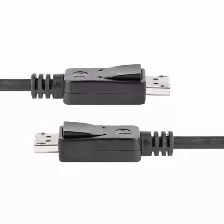 Cable Displayport Startech (displport6l), 1.8m, Macho-macho, Cierre De Seguridad, Color Negro