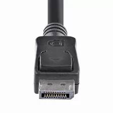 Cable Displayport Startech (displport6l), 1.8m, Macho-macho, Cierre De Seguridad, Color Negro