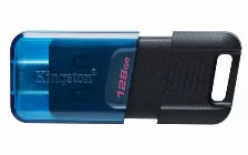 Memoria Usb Kingston Technology Datatraveler 80 128 Gb Usb Tipo C, 3.2 Gen 1 (3.1 Gen 1), Color Negro, Azul