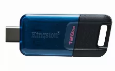 Memoria Usb Kingston Technology Datatraveler 80 128 Gb Usb Tipo C, 3.2 Gen 1 (3.1 Gen 1), Color Negro, Azul