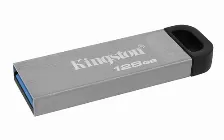 Memoria Usb Kingston Datatraveler Kyson 128gb, 3.2 Gen 1, Color Plata (dtkn/128gb)
