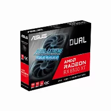 Tarjeta De Vídeo Asus Dual Radeon Rx 6500 Xt Oc Edition 4 Gb, 64 Bit, Gddr6, 2650 Mhz, 7680 X 4320 Pixeles, Pci Express X16 4.0, 1x Hdmi, 1 X Displayports