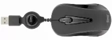  Mouse óptico Easy Line El-993346, Retráctil, Resolución 1000dpi, Negro