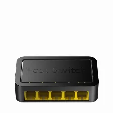  Switch De Red Cudy Fs105d 5 Puertos, Fast Ethernet 10/100 Mbps, Negro