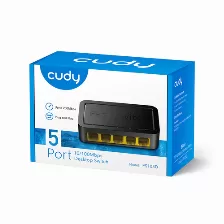 Switch De Red Cudy Fs105d 5 Puertos, Fast Ethernet 10/100 Mbps, Negro
