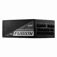 Fuente De Poder Xpg Fusion 1600 W, 12x Sata, 4x Molex, 6x Pcie 8 Pin, Voltaje 100 240 V, 20+4 Pin Atx, 80 Plus Titanium