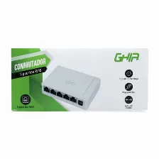 Switch Ghia Gnw-s3 No Administrado, Cantidad De Puertos 5, Gigabit Ethernet (10/100/1000)