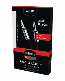 Cable Grixx Audio Jack-jack 3.5mm Metal