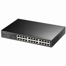Switch De Red Cudy Gs1024, 24 Puertos, Gigabit Ethernet (10/100/1000), Metal Color Negro