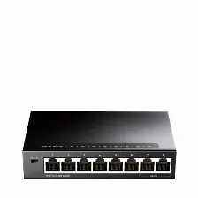 Switch De Red Cudy Gs108 8 Puertos Rj45 Gigabit Ethernet, (10/100/1000), Metal, Color Negro