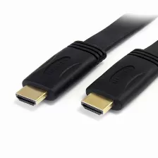 Cable Hdmi® Startech (hdmimm10fl), De Alta Velocidad 3m Plano -2x Hdmi Macho Color Negro