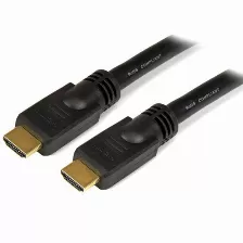Cable Hdmi Startech.com Cable Hdmi De Alta Velocidad 7.6m - 2x Hdmi Macho - Negro - Ultra Hd 4k X 2k, 7.6 M, Hdmi Tipo A (estándar), Hdmi Tipo A (estándar), Negro