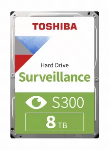  Disco Duro Toshiba S300 Surveillance 8000 Gb, Serial Ata Iii, 7000 Rpm, Cache 256 Mb, 3.5, Sistema De Vigilancia