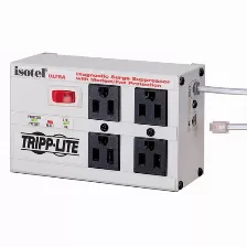 Supresor De Picos Tripp Lite Voltaje 120 V, 1440 W, 3330 J, 50 - 60 Hz, 4 Salidas Ac, Nema 5–15p, Color Blanco