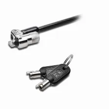 Cable Antirrobo Kensington Candado Con Llave Microsaver® 2.0 Para Ordenadores Portátiles, Llave, Acero Al Carbón, Metálico